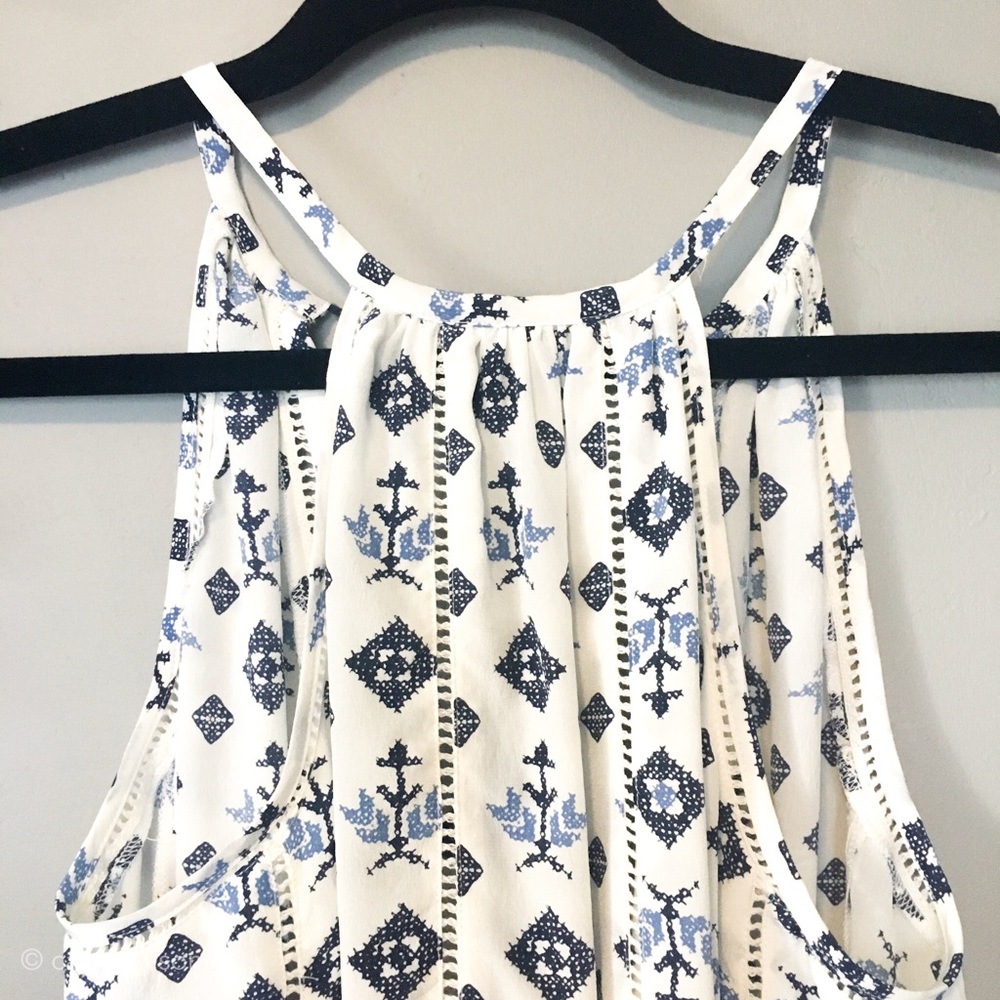 ✨Joie | Eniko Tribal Print Silk Tassel Tank - Picture 6 of 8